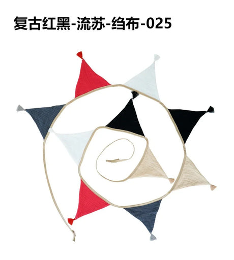 Children's Bunting 10 Triangle Flags with Tassles Party Decor Carnival Banner Garland 2.6M/8.5FT