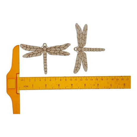 30pcs Wooden Dragonfly Shaped Cutouts Unfinished Wood Slices DIY Craft