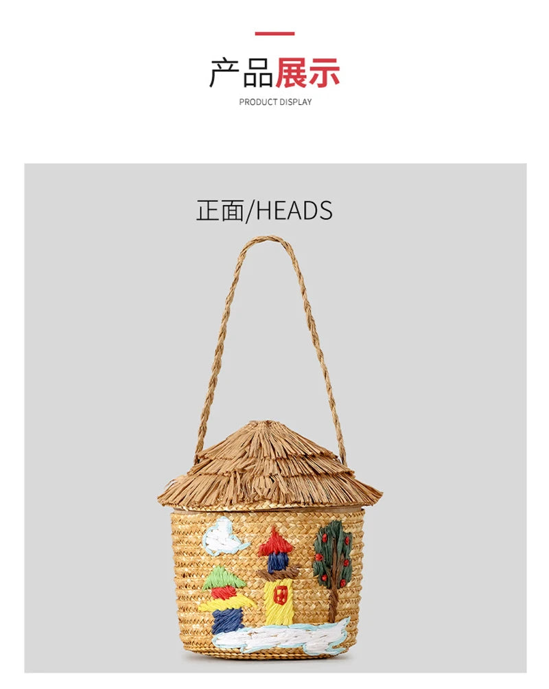 Handmade Paper Woven Cottage Handbags