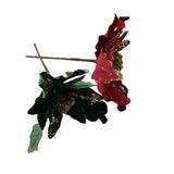 28cm Hanging Glitter Xmas Flower Christmas Decoration