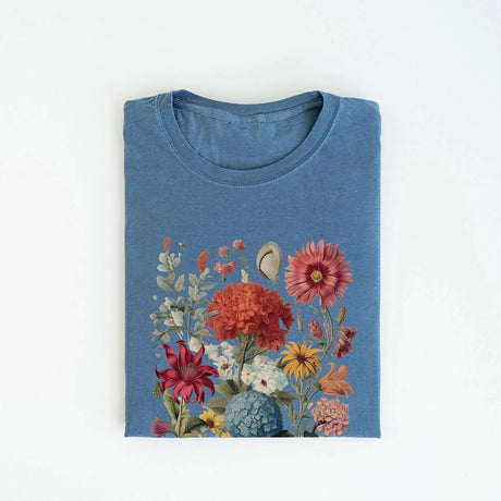 Wildflowers Cottagecore T-Shirt Cotton Tee Shirt