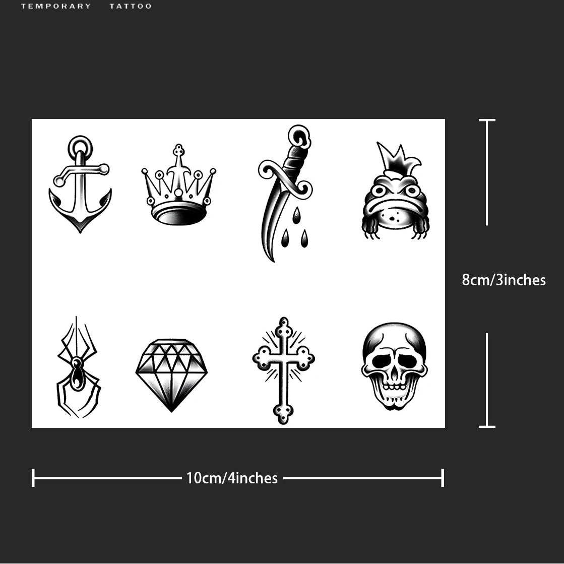 Knuckle Temporary Tattoos