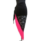 Flamenco Lace Shawl Tassel Hip Triangle Scarf Latin Dance Hip Belly Dance Wear