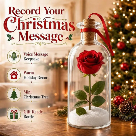 Recordable Christmas Tree Message Bottle Christmas Tree Ornaments Nostalgic Voice Capture