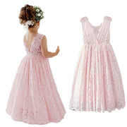 Girls Lace Bohemian Long Photoshoot Dresses