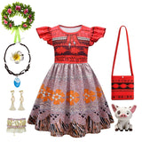 Princess Moana Little Girl Fancy Dress Halloween Cosplay Book Week Children's Costume