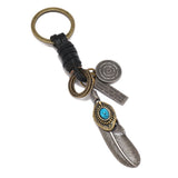 Feather Charms Key Rings