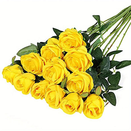 A Dozen Realistic Artificial Roses Bouquet