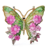 Flower Butterfly Brooches 5 Colours