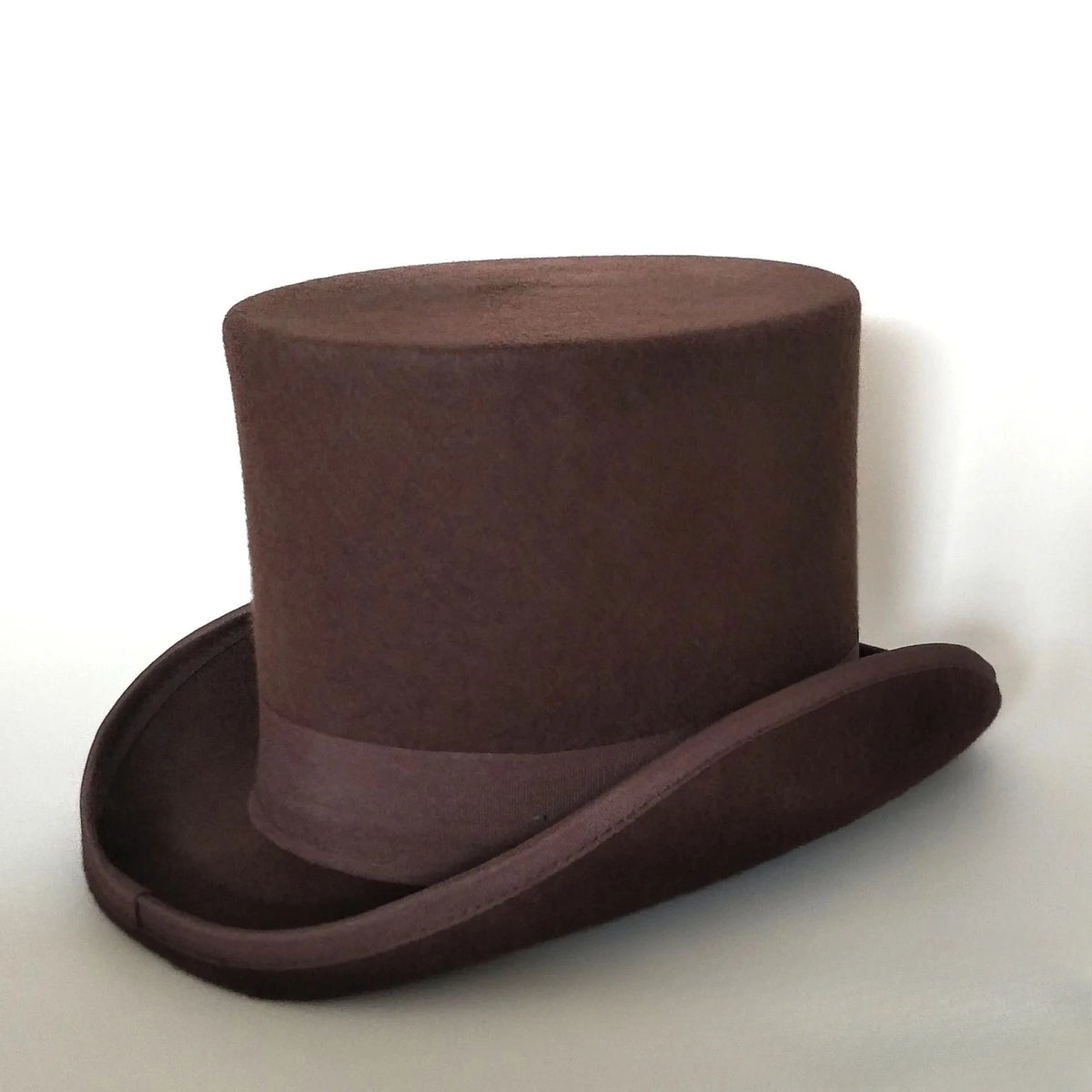 100% Wool Flat Top Hats Solid Colours Wide Ribbon Magician Performance Hat