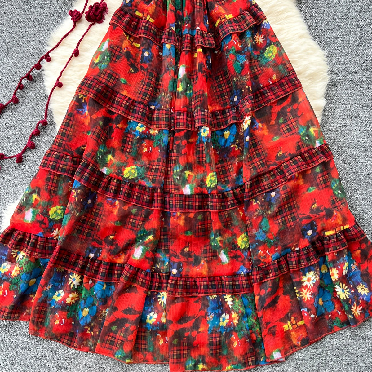 Fiesta Plaid Dress