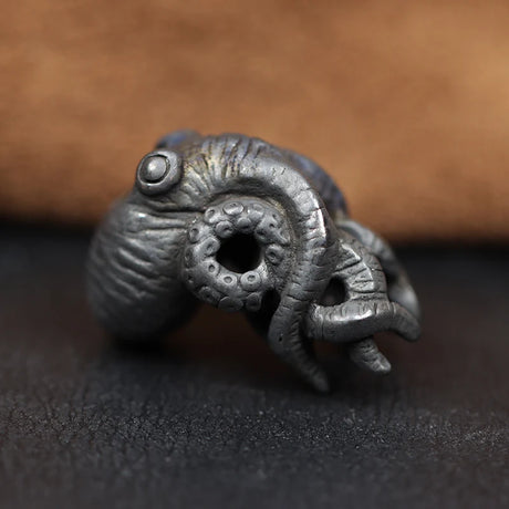 Octopus Brass Paracord Beads Lanyard Charm Dreadlock Beard Bead