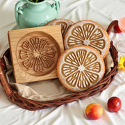 Farm Treats Wooden Cookie Moulds with Animals Patterns, Bird, Goose, Horse, Hedgehog, Flowers