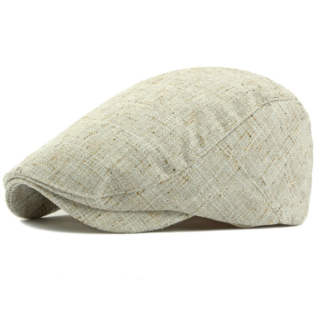 Breathable Linen Cabbie Beret Caps