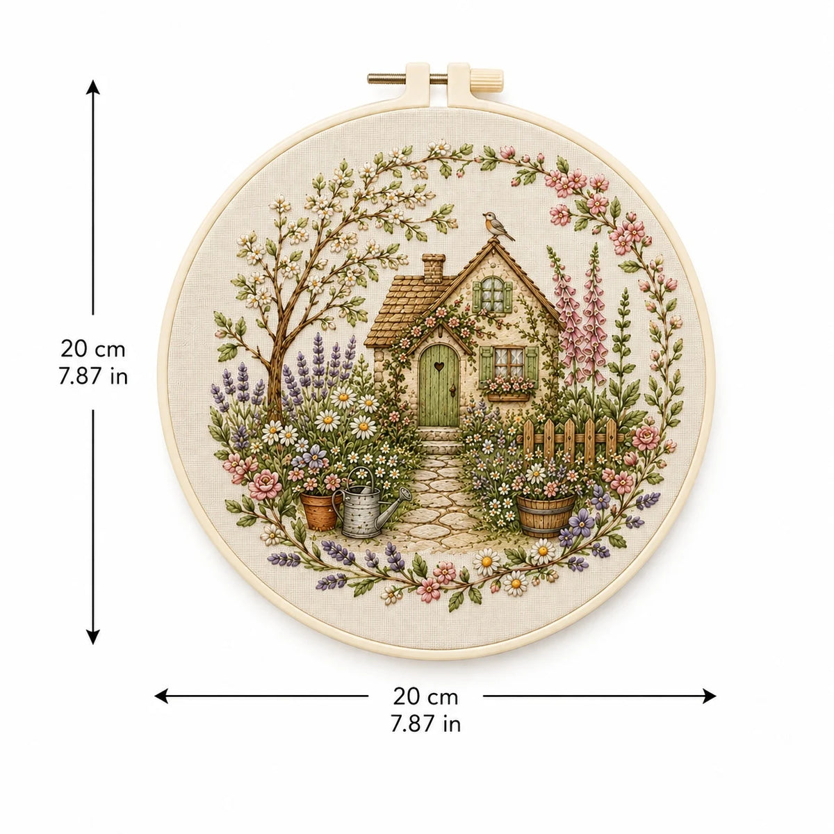 Cottage DIY Embroidery Kit for Beginners
