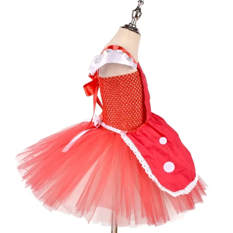 Girls Mushroom Dress Cosplay Costume Set