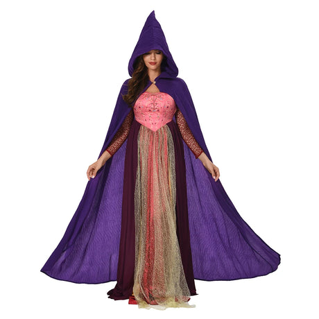 Hocus Pocus Movie Sanderson Sisters Witch Costumes Cosplay Outfits Halloween