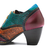 Sabina's Genuine Leather Pumps Colourfun Shoes