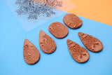 9cm Mandala Pottery Polymer Clay Texture Sheets Embossing Stamp