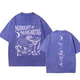 Vintage Washed Midnight Margaritas Cotton T-Shirt Practical Magic Tee