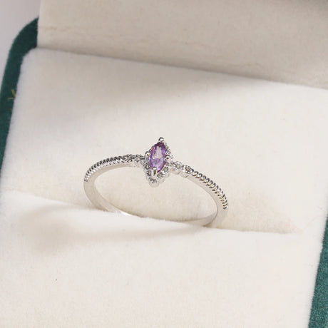 Sweet and Dainty Colourful Zircon Rings Gift Idea