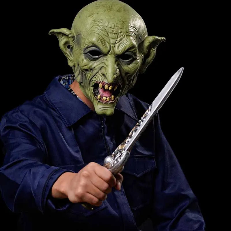 Halloween Demon Latex Mask Horror Cosplay Costume Halloween Party Props
