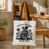 Fantasy Readers Society Canvas Totes B-Bag Storage Bags Large Capacity Shopping Bag