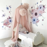 Netting Pompoms Canopy Decoration Nursery Kids Room Decor
