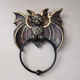 Halloween Bat Door Knocker Wall Decoration Resin Door Decor