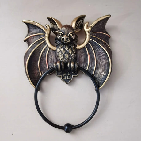 Halloween Bat Door Knocker Wall Decoration Resin Door Decor