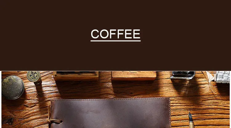 Stitched Genuine Leather Notebook 6 Colours Handmade Journal with Lock Blank Kraft Paper 200 Pages Sketchbook