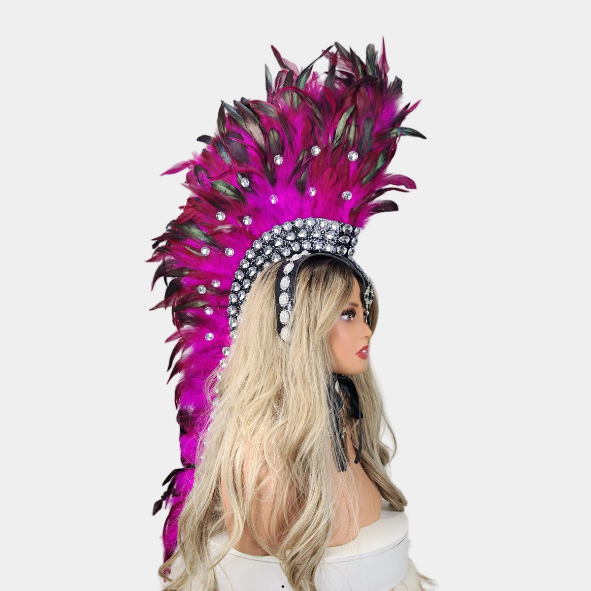 Handcrafted Feather Mohawk Headdresses Carnival Party Costumes