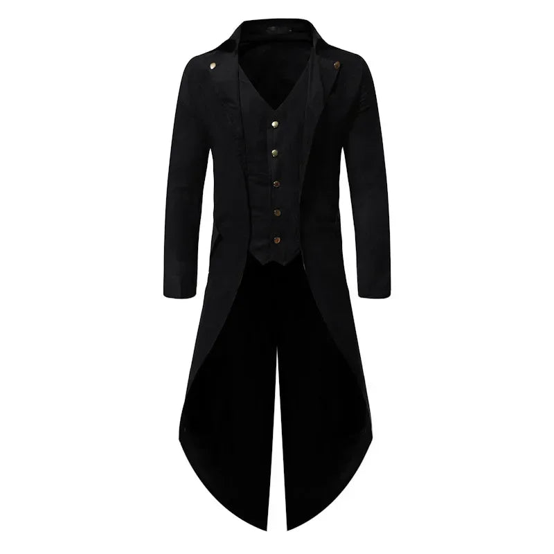 Purple Red Green Black Gothic Tailcoat Jacket Victorian Cosplay Costume Coat