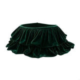 Ruffled Velvet Christmas Tree Skirt Collar Five Colours
