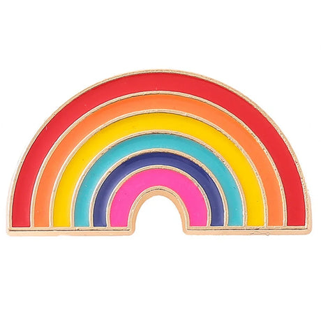 Love is Love Heart Rainbow Pride Flag Enamel Badges