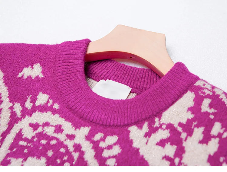 Tropical Winter Sweater Wool Mohair Blend