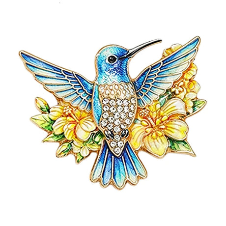 Hummingbird Brooches 5 Colours