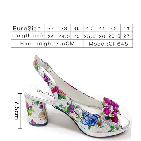 Spring Garden Party Shoes And Matching Bag Set
