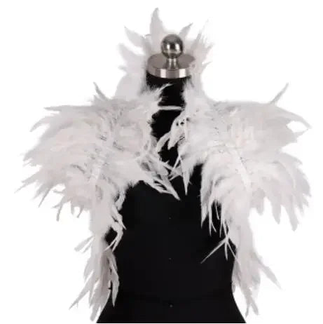 Feather Shoulder Epaulettes Festival Rave Wear