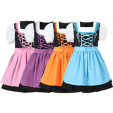 Girls German Dirndl Dress Oktoberfest Costume Witch Cosplay Costume