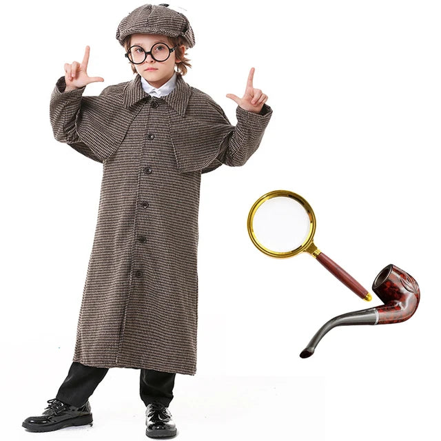 Sherlock and Enola Holmes Cosplay Detective Costumes