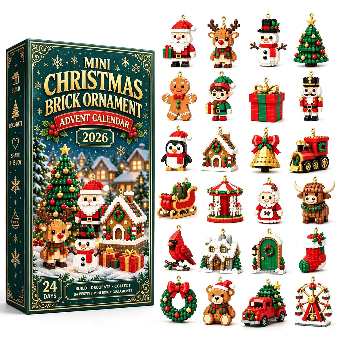 Christmas Craft Advent Calendars 24 Days of Christmas Miniatures To Make and/or Collect 17 Sets to Choose From
