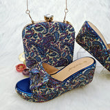 Paisley Wedge Flat Matching Shoes and Bags