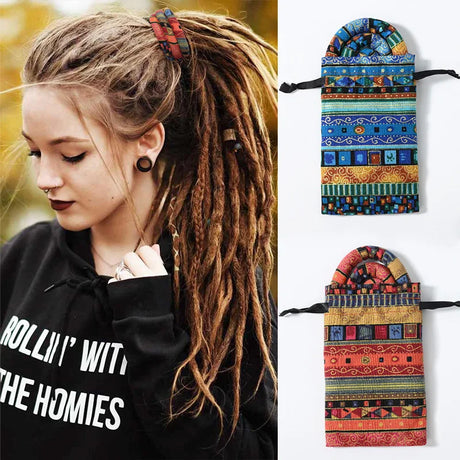Bendable Hair Ropes Ties Horsetail Colorful Dreadlocks Long Ponytail Hairtie