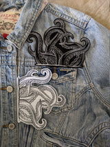 Kraken Octopus Legs Embroidery Patch Iron On DIY Crafts