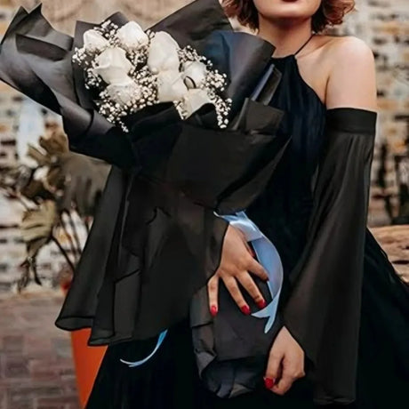 Long Tulle Detachable Sleeves