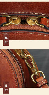 Embossed Rabbit Handbag Genuine Leather