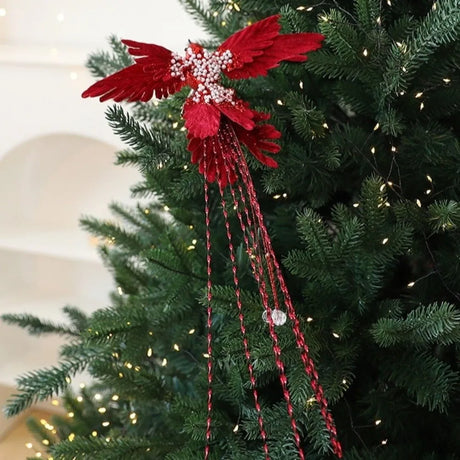 39cm Hummingbird Decoration Glitter Christmas Bird Handmade Xmas Ornaments