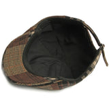 Patchwork Plaid Cabbie Beret Hat