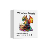Magic Book Dragon Unique Shape Wooden Jigsaw Puzzles